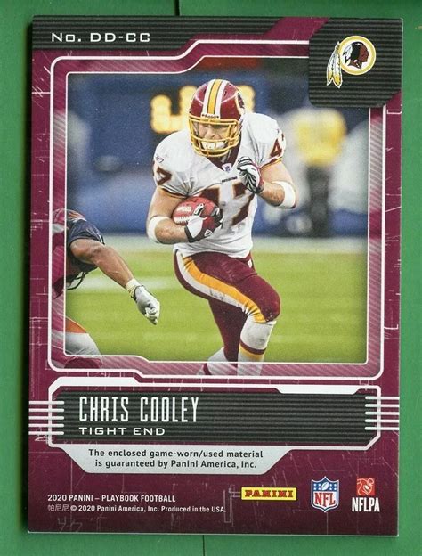 chris cooley playbook|2021 Panini Playbook Chris Cooley Down and Dirty Game